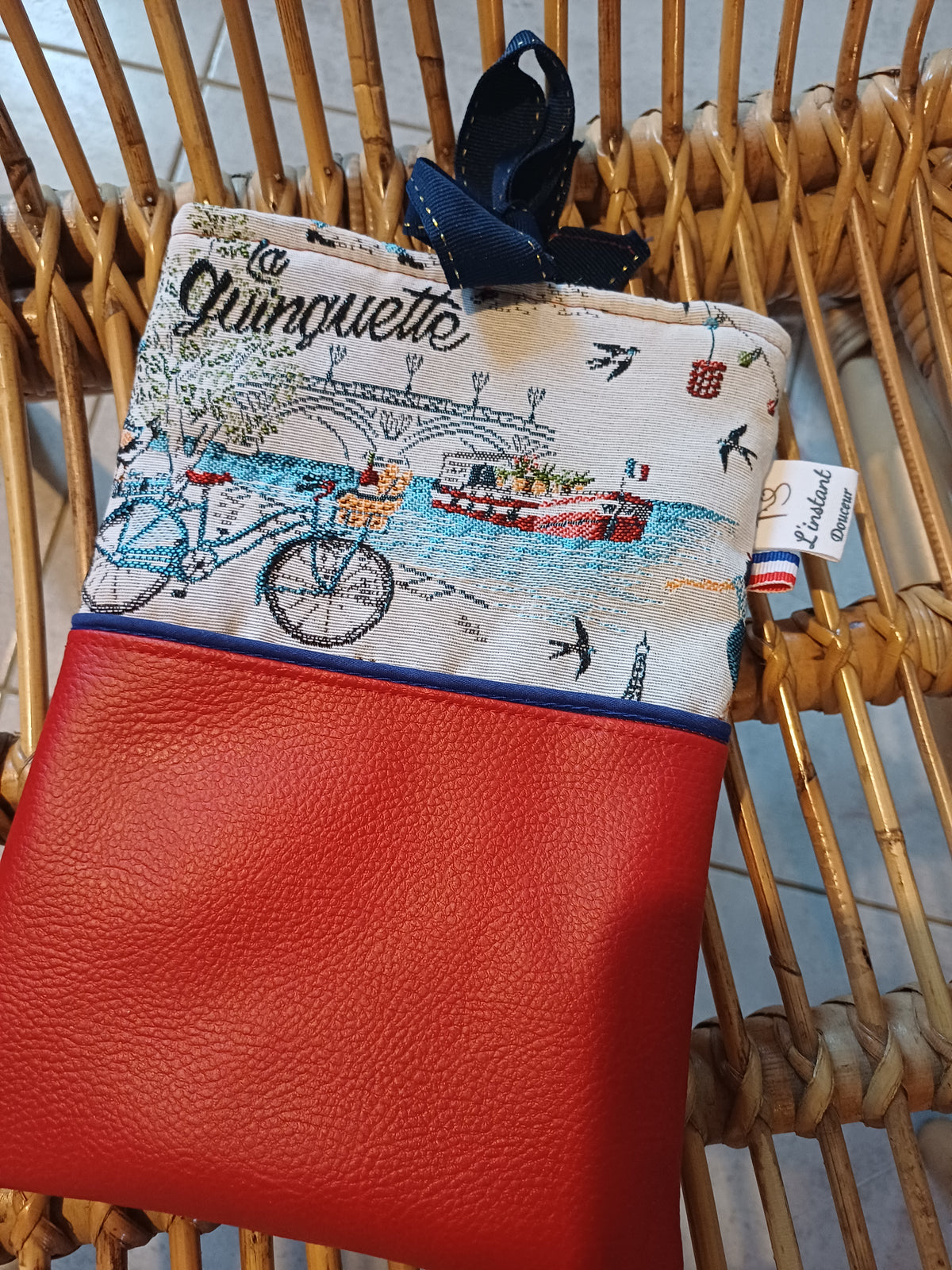 pochette à livre esprit guinguette
