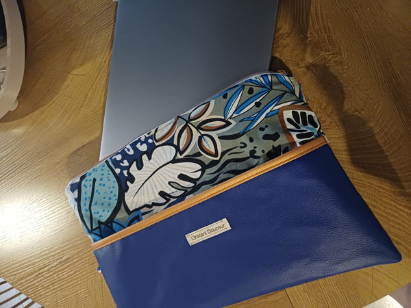 Pochette ordinateur bleu 💙