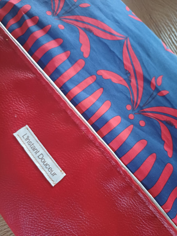 Pochette ordinateur rouge & bleu ❤️💙