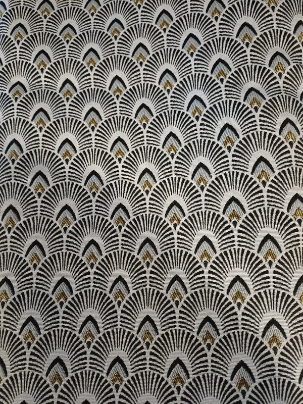 jacquard petit éventail noir et blanc
