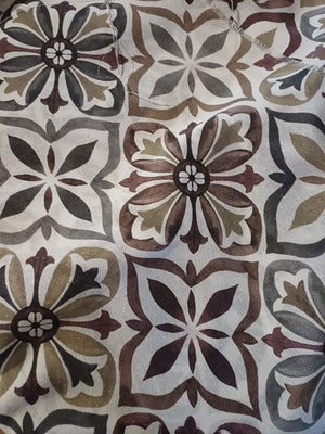 toile etoile blanc marron gris