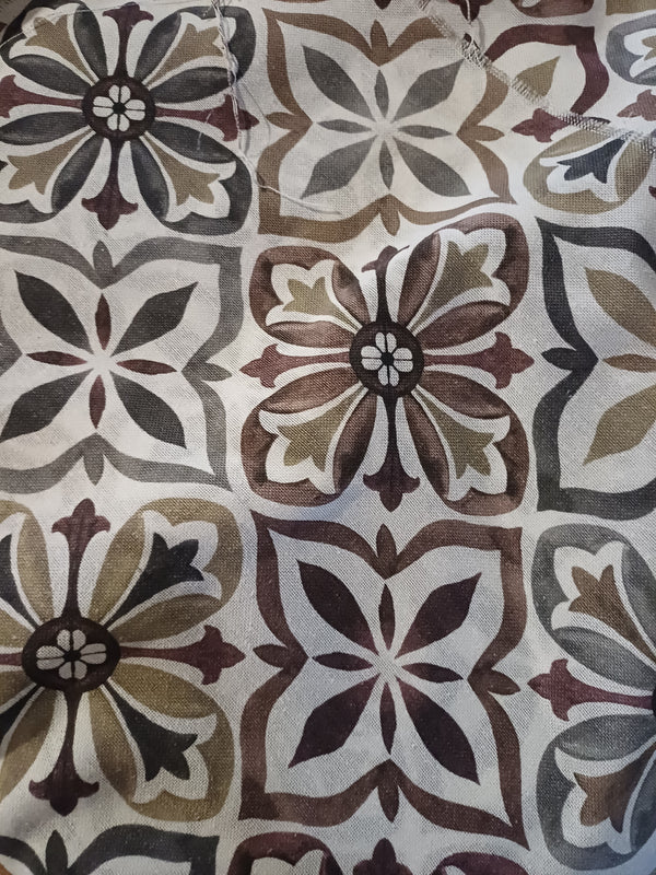 toile etoile blanc marron gris