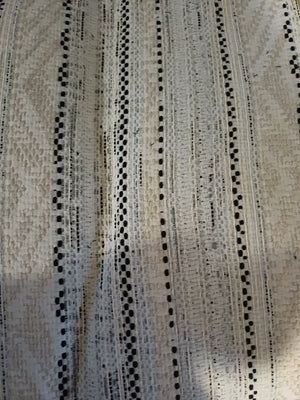 jacquard rayures noir et blanc