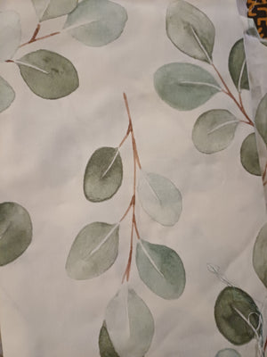 coton eucalyptus blanc vert