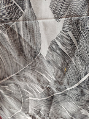 toile thevenon palmier noir et blanc