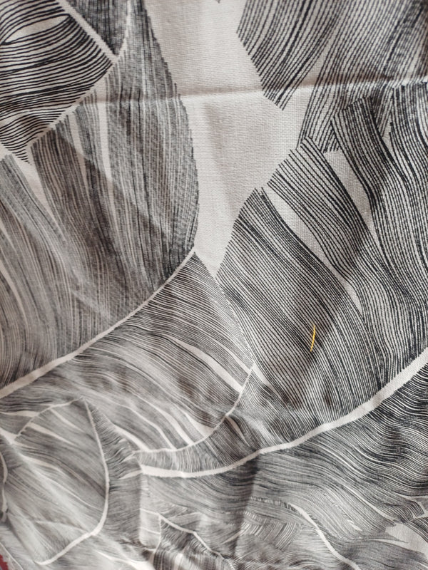 toile thevenon palmier noir et blanc